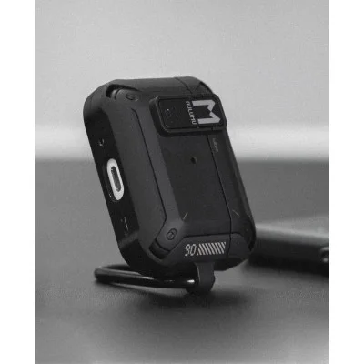AULUMU A19 Case for AirPods Pro with Lock & Keychain - Black